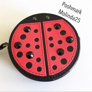 Kate Spade Ladybug Coin purse turn over a new leaf
